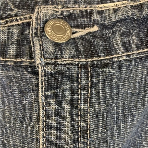 Levi's 577 Highrise Loose Fit Crop Ladies Size 14 Jeans Medium Wash 100% Cotton - Picture 9 of 10